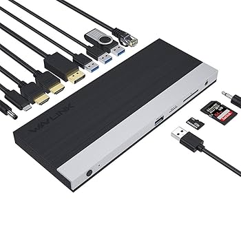 WAVLINK USB-C 4K トリプルディスプレイ ドッキングステーション Amazon.co.jp: WAVLINK USB-C 4K ドッキングステーション 85W